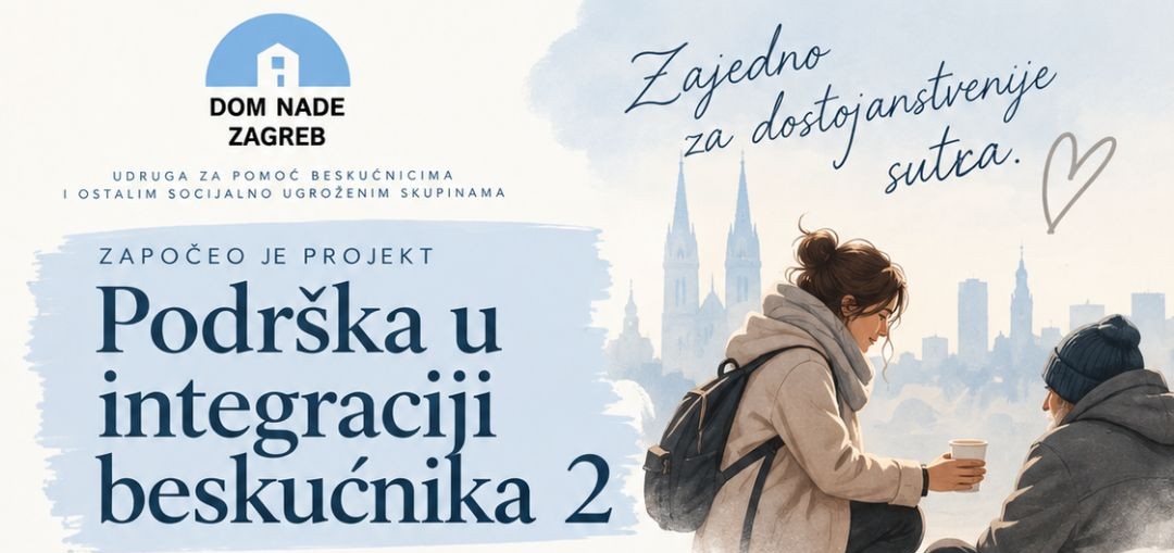 Započeo projekt Podr&scaron;ka u integraciji beskućnika 2